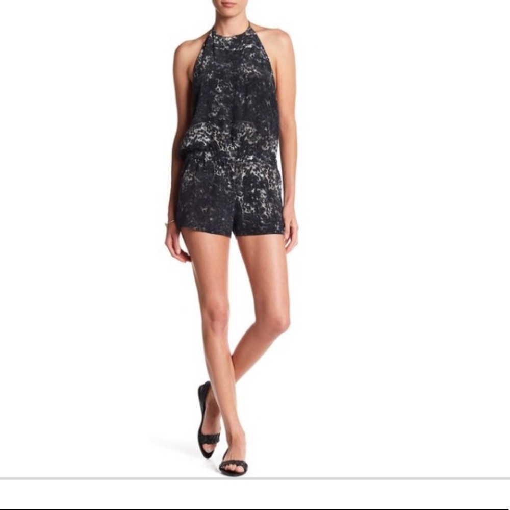 NEW • Mikoh • Takaroa Silk Leopard Romper Medium